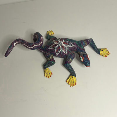 Oaxaca Mexican Folk Art Lizard - Image 1 of 5