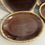 Vintage Brown Drip Glaze Ceramic Serving Pieces Hull and McCoy Included - thumbnail 4 of 9