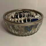 Assorted Beaded Jewelry in Collectible Bowl - thumbnail 1 of 3