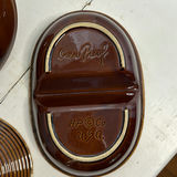 Vintage Brown Drip Glaze Ceramic Serving Pieces Hull and McCoy Included - thumbnail 7 of 9