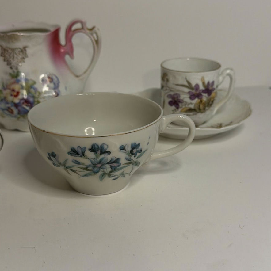 Floral Porcelain Teacup Lot - image 2 of 7