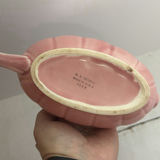 Pink Pastel Ceramics pitcher, gravy boat, teacups and saucers - Including Shenandoah - thumbnail 6 of 9