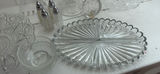Clear Glass Tableware Lot - Serving Trays, Candlestick Holder etc - thumbnail 3 of 5
