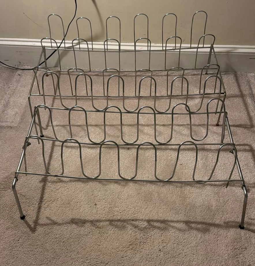 Lot of 2 Metal Shoe Racks - image 1 of 1
