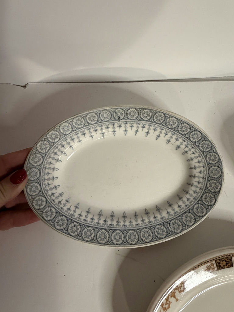 Porcelain Serving Plates including JOHN MADDOCK & SONS ENGLAND - image 9 of 10