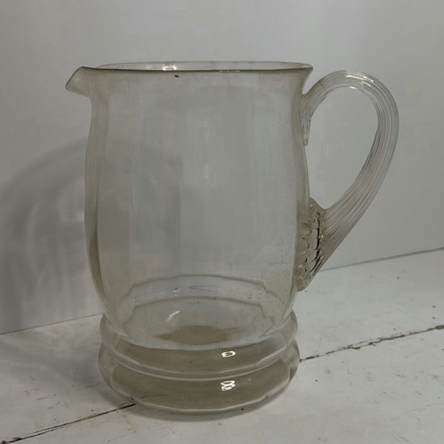 Assorted Clear Glass Vintage Pitchers - image 4 of 6