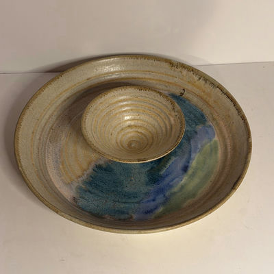 Handmade Ceramic Pottery Serving Piece - Image 1 of 3