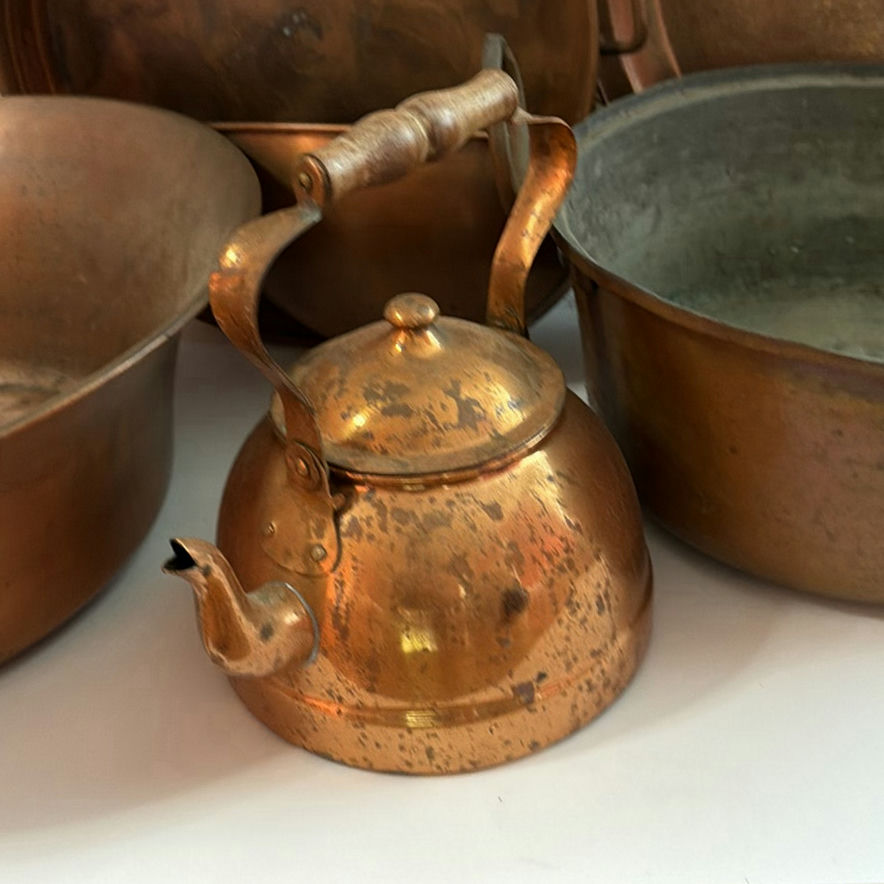 Collection of Vintage Copper/Copper Lined items - Large Lot - image 2 of 6
