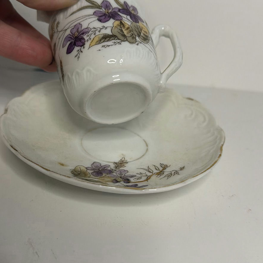 Floral Porcelain Teacup Lot - image 7 of 7