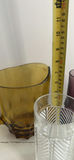 Vintage Glass Item Lot - Including Pitcher, Vase, Glasses - thumbnail 2 of 2