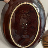 Vintage Brown Drip Glaze Ceramic Serving Pieces Hull and McCoy Included - thumbnail 9 of 9