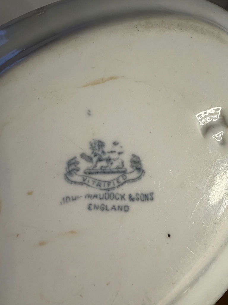 Porcelain Serving Plates including JOHN MADDOCK & SONS ENGLAND - image 10 of 10