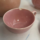 Pink Pastel Ceramics pitcher, gravy boat, teacups and saucers - Including Shenandoah - thumbnail 3 of 9