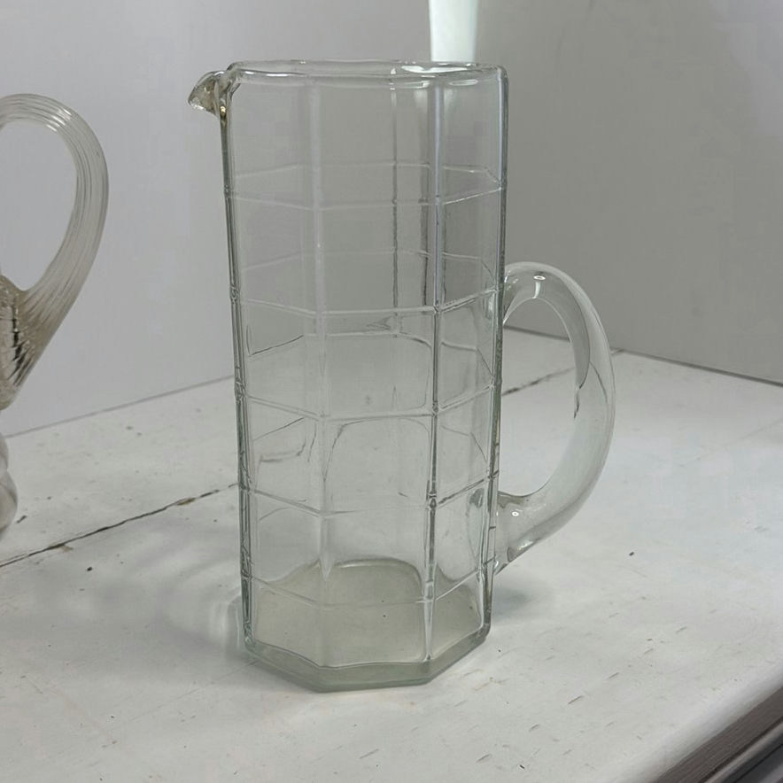 Assorted Clear Glass Vintage Pitchers - image 2 of 6