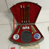 Vintage Chinese Calligraphy Set with Brushes and Accessories - thumbnail 3 of 3