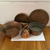 Collection of Vintage Copper/Copper Lined items - Large Lot - thumbnail 1 of 6