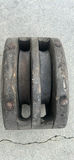 Large Oak Ships Pulley Antique Maine - thumbnail 3 of 4