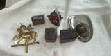 Small Mixed Military Lot British Cap Badge & Ink Stamps - thumbnail 1 of 5