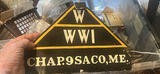 3 Signs WWI Veterans Group Saco, Maine Triangular - thumbnail 1 of 7