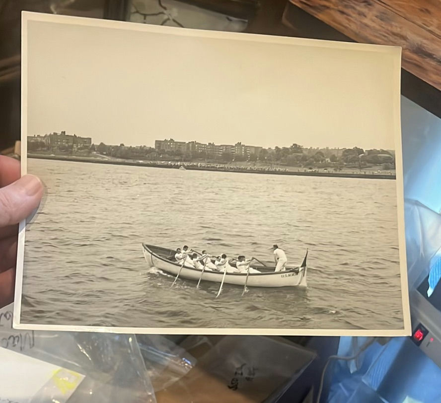 Stephanie Rancou NYC photos us Merchant Marine Rowers Racing On The Hudson - image 6 of 7