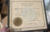Police, Captain Certificate, City Of Los Angeles For A Long Time, Service And Appreciation - thumbnail 1 of 4