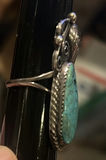Native American Turquoise And Silver Estate Jewelry Ring - thumbnail 2 of 5