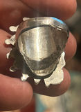 Zuni Micro-mosaic Indian Cheif Silver Ring - thumbnail 3 of 6