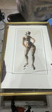 Sexy, Watercolor, Painting, Lingerie Woman In Clip On Hose Fred Pendexter Sheepscot Maine - thumbnail 6 of 7
