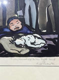 Fred Pendexter Weird 1960s Watercolor Painting Vietnam Protest - thumbnail 3 of 4