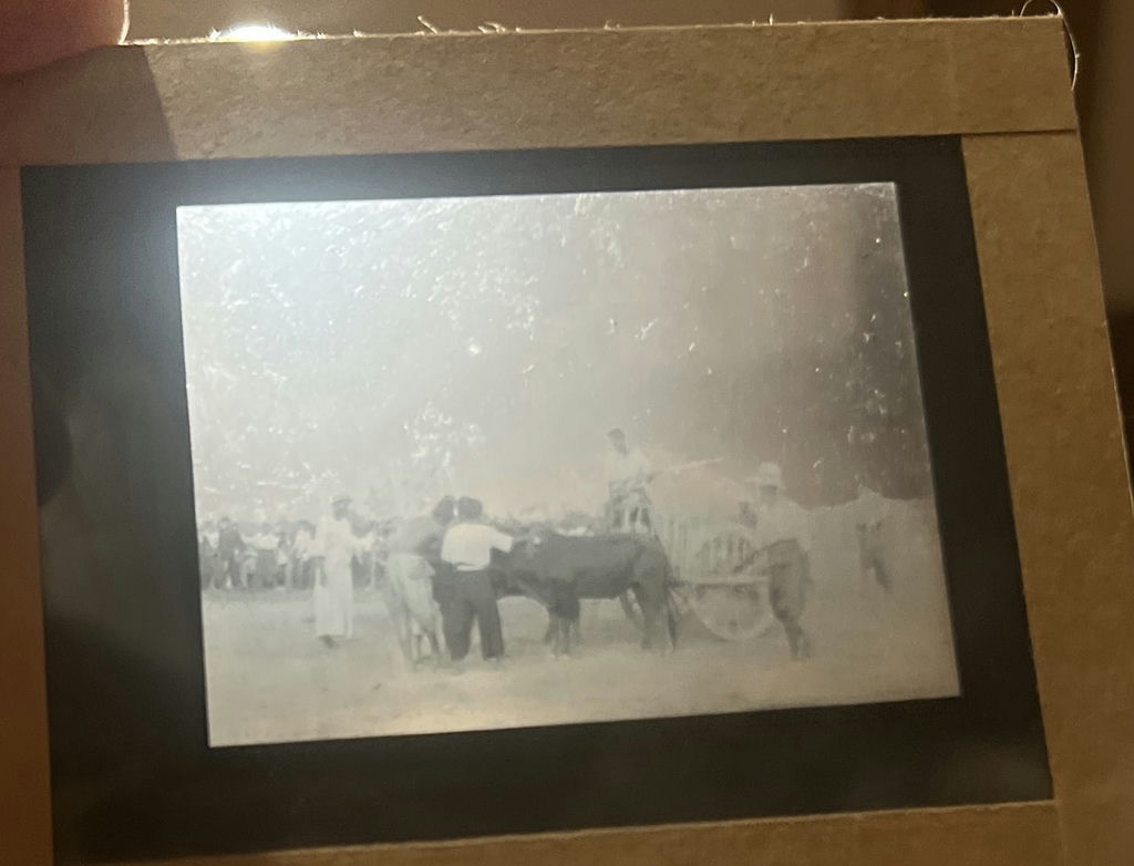 7 Early Magic Lantern Slides Of Voyages To A Buddha Statue In Thailand - image 4 of 4