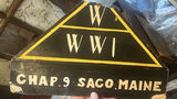 3 Signs WWI Veterans Group Saco, Maine Triangular - thumbnail 4 of 7