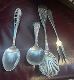 Sterling Silver Utensils J. Nickals Baltimore - thumbnail 1 of 9