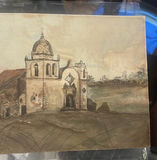 Primitive Watercolor Of Spanish Mission - thumbnail 2 of 5