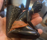 African-American Female Basket Carrier 1950S Paste Painted Ashtray - thumbnail 3 of 5