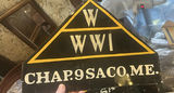 3 Signs WWI Veterans Group Saco, Maine Triangular - thumbnail 2 of 7