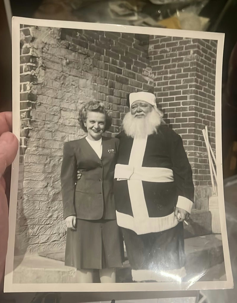 Smoking Santa Claus Comes To California Phot 1940s - image 2 of 5