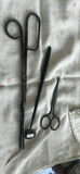 Handmade Steel Intruments Dental Mirror, Crumpet, Scissors - thumbnail 1 of 6