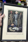 Fred Pendexter Weird 1960s Watercolor Painting Vietnam Protest - thumbnail 2 of 4