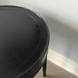 Black Round Accent Table with Drawer - thumbnail 7 of 9