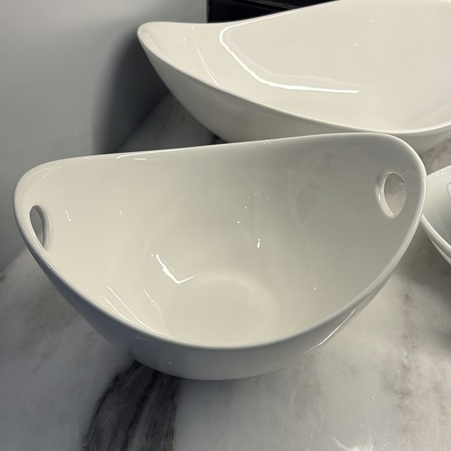 DANSK and PC White Ceramic Serving Bowls and Platters Set - image 4 of 15