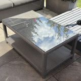 SUNBRELLA Outdoor Resin Wicker Patio Seating Set with Coffee Table - thumbnail 7 of 14