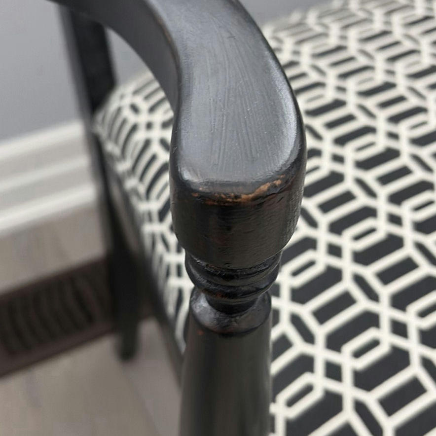 Pair of Black Armchairs - image 10 of 16