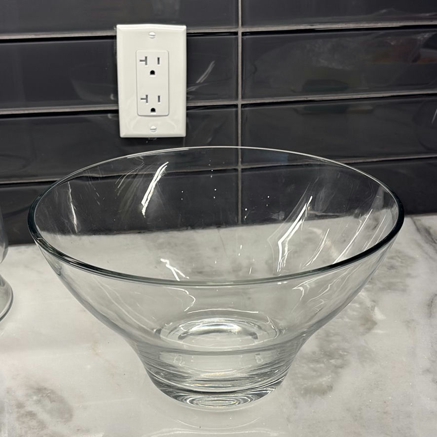Assorted Clear Glass Vases & More - image 7 of 12