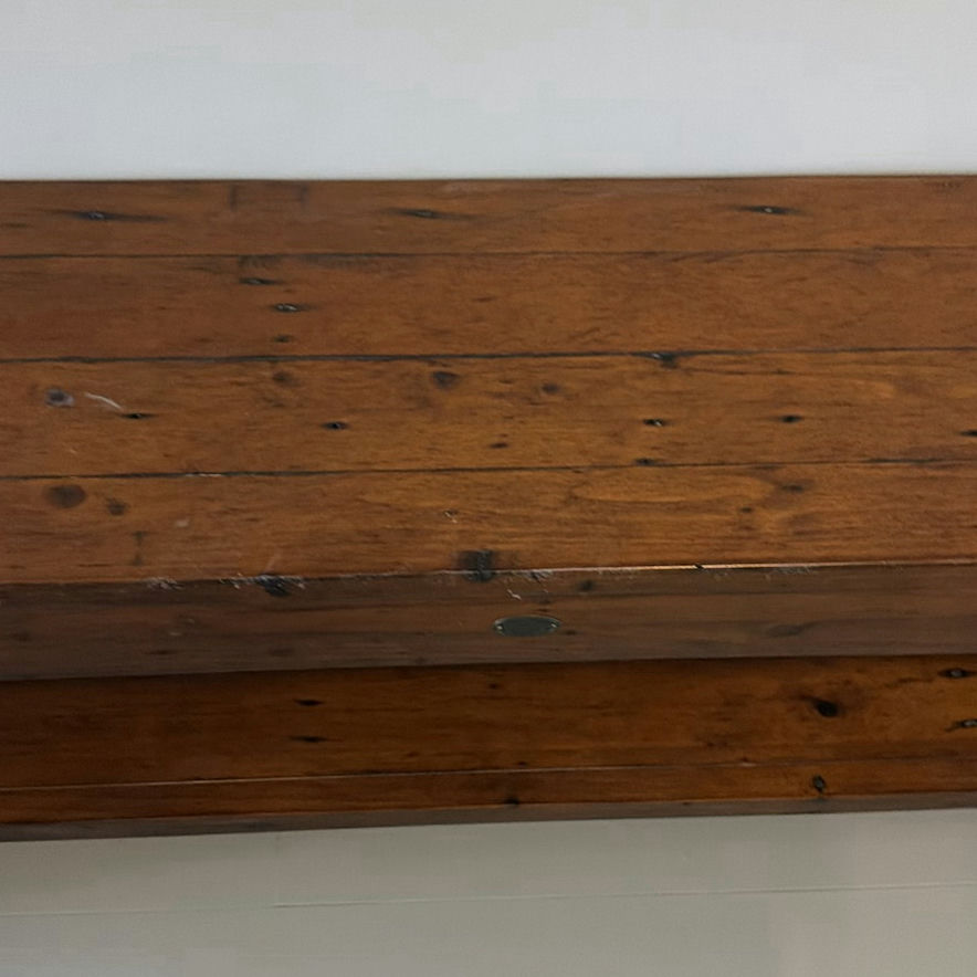 Wooden Bench with Shelf - image 4 of 11