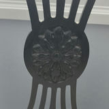 2 Black Wooden Accent Chairs - thumbnail 8 of 15