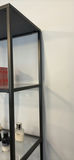 Black Metal and Glass Shelving Unit - thumbnail 7 of 9