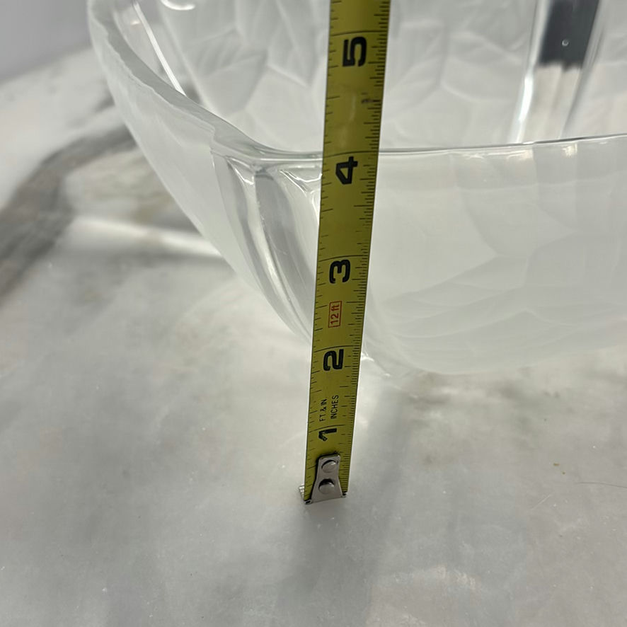 Clear Glass Leaf Pattern Bowls - image 11 of 12