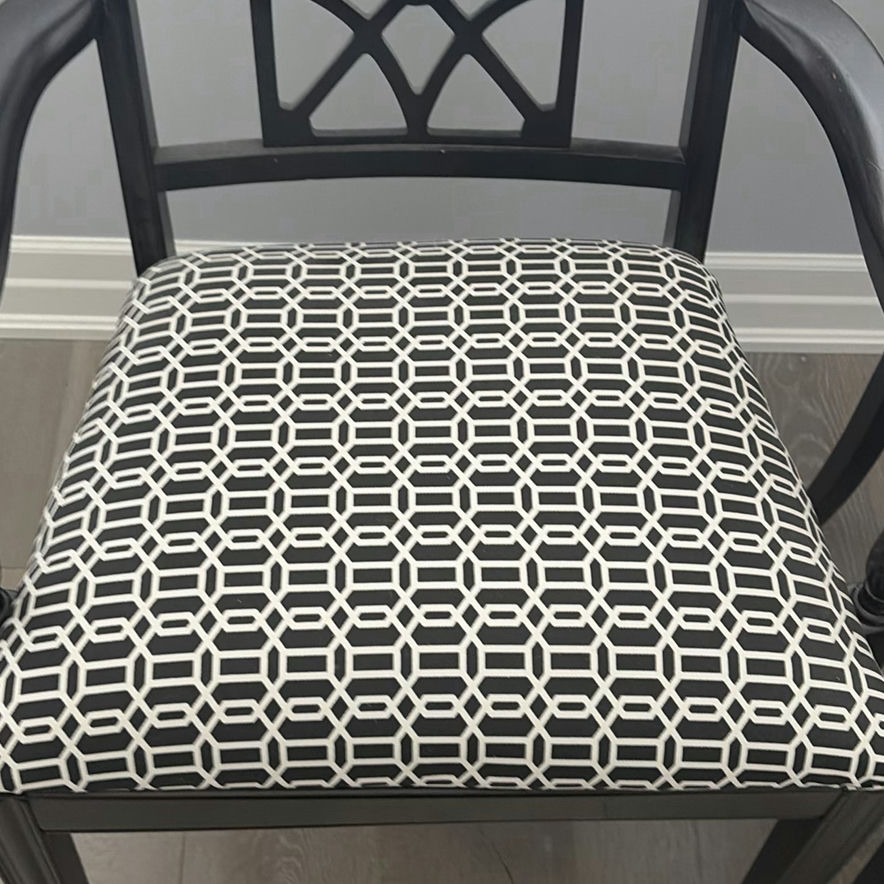 Pair of Black Armchairs - image 9 of 16