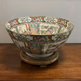 Decorative Chinese Style Porcelain Bowl & Stand - thumbnail 1 of 9