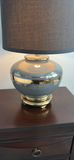 Two Table Lamps with Black Drum Shades - thumbnail 10 of 11